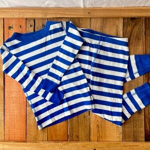 Hanna Andersson Kids Long Johns, bright blue, size 100 / size 4T, gender neutral